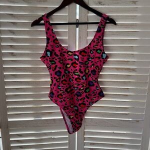 MIAIULIA | Retro Leopard Print One Piece Swimsuit